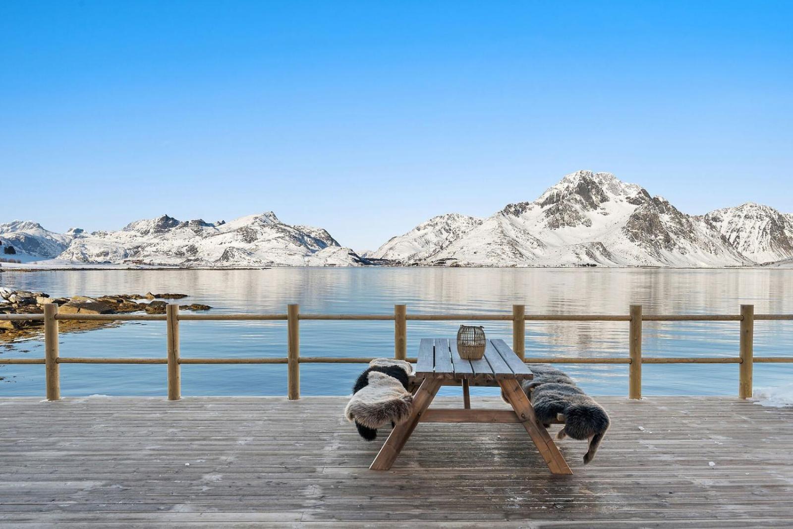 Nappstraumen Seafront Cabin, Lilleeid 68 Gravdal  ภายนอก รูปภาพ