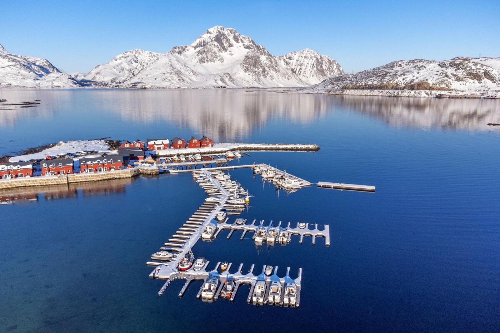 Nappstraumen Seafront Cabin, Lilleeid 68 Gravdal  ภายนอก รูปภาพ