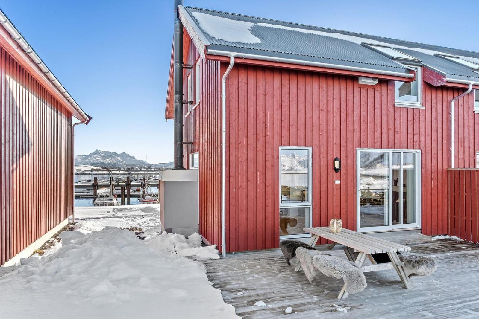 Nappstraumen Seafront Cabin, Lilleeid 68 Gravdal  ภายนอก รูปภาพ