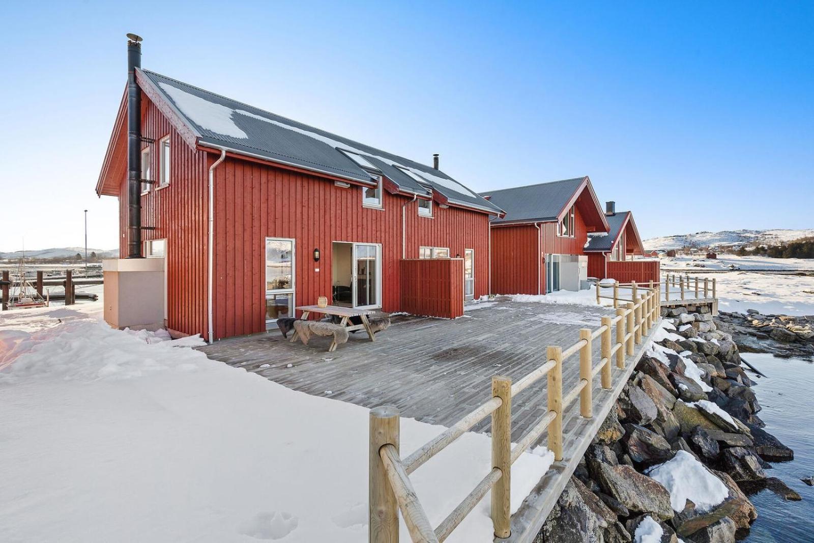 Nappstraumen Seafront Cabin, Lilleeid 68 Gravdal  ภายนอก รูปภาพ