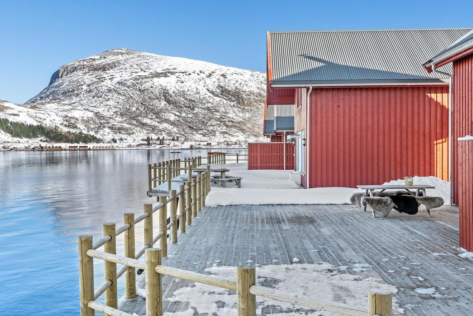 Nappstraumen Seafront Cabin, Lilleeid 68 Gravdal  ภายนอก รูปภาพ