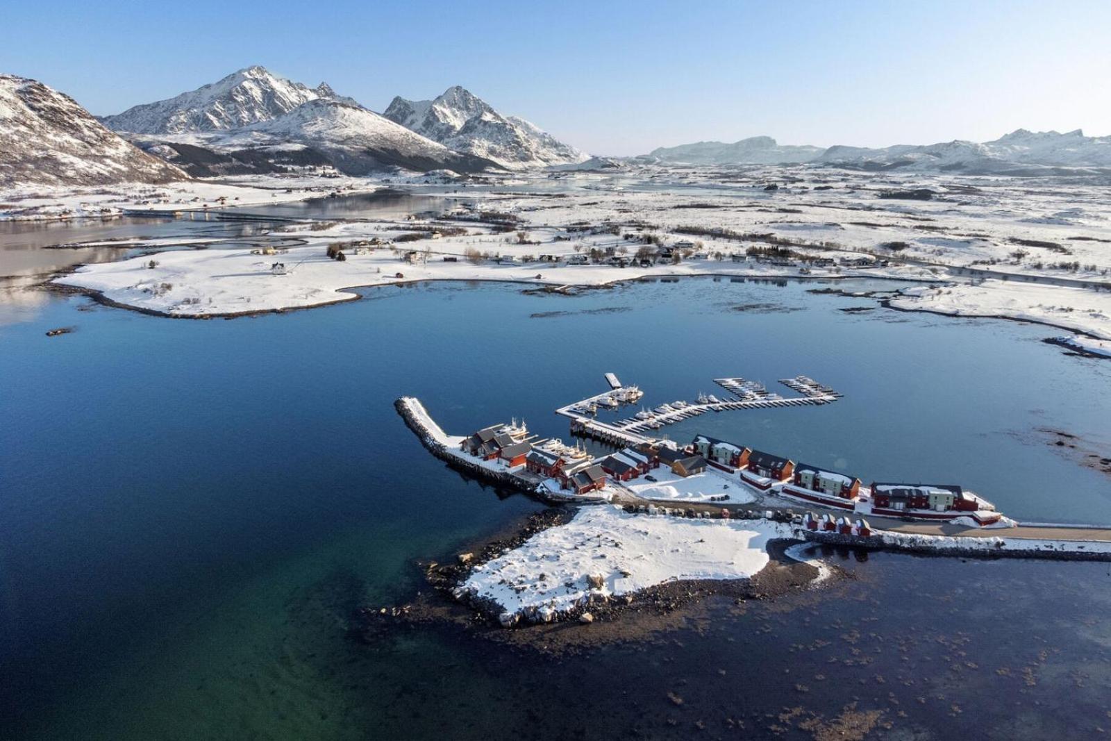 Nappstraumen Seafront Cabin, Lilleeid 68 Gravdal  ภายนอก รูปภาพ