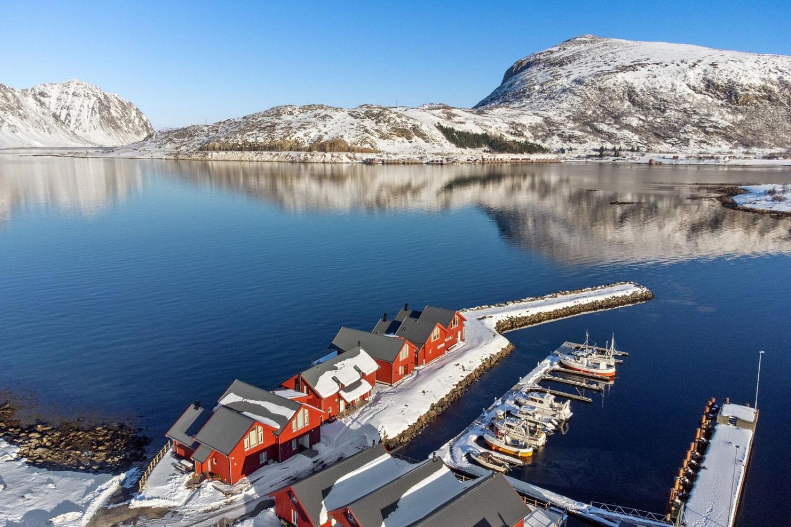Nappstraumen Seafront Cabin, Lilleeid 68 Gravdal  ภายนอก รูปภาพ